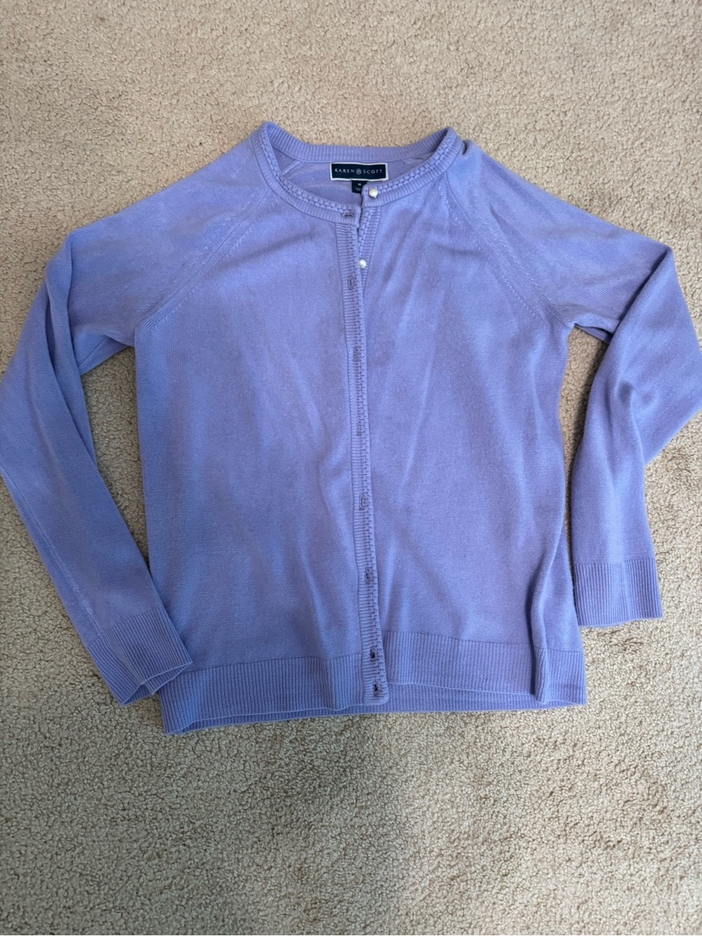 Karen Scott Knit Cardigan